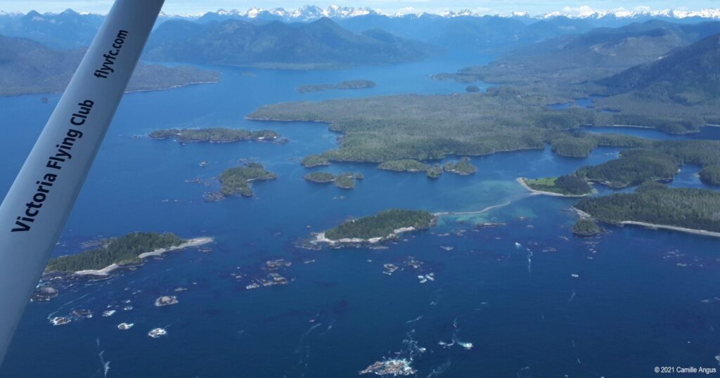 Esperanza Inlet from a Cessna 172 at 2500 feet