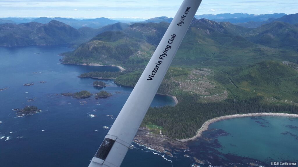 Quatsino Sound from a Cessna 172 at 2500 feet